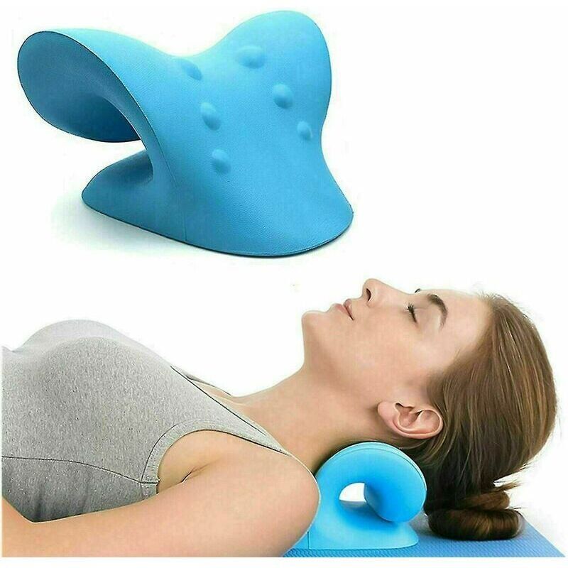 foto del prodotto xvx cuscino per trazione cervicale barella per collo originale a forma di nuvola per alleviare il dolore cervicale