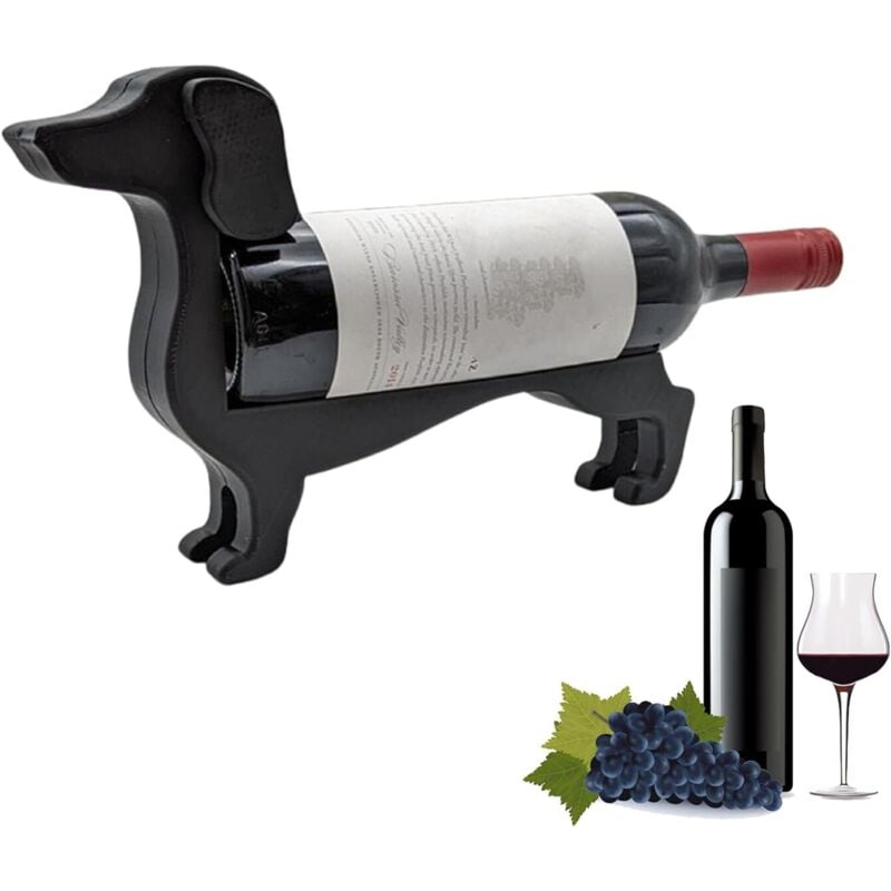 foto del prodotto xvx divertente portabottiglie di vino bassotto, organizzatore di bottiglie di vino, portabottiglie di vino, organizzatore di bottiglie.