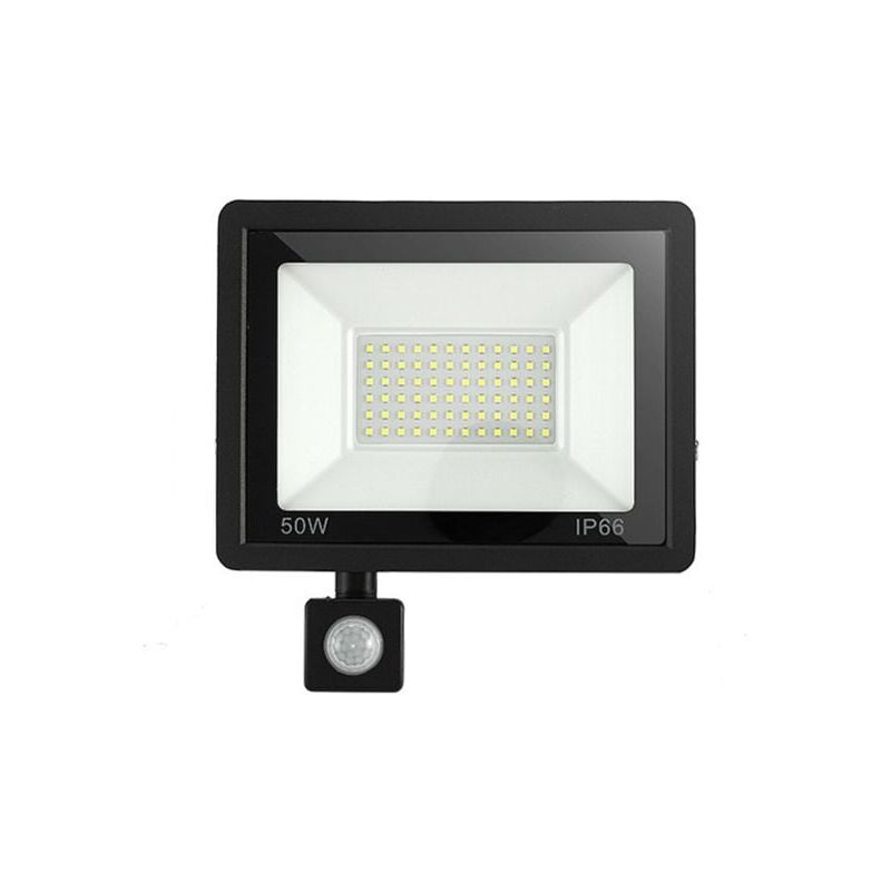 foto del prodotto xvx faretto led da esterno da 50 w con sensore di movimento, 6500 k, ip66 impermeabile, lampada di sicurezza con sensore di movimento per giardino,