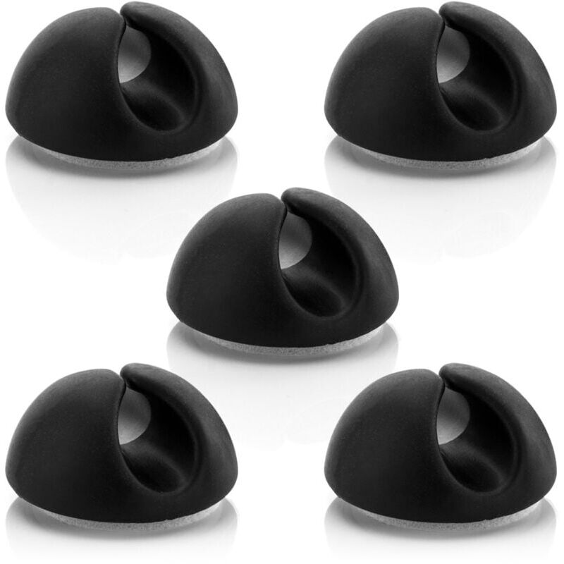 foto del prodotto xvx fermacavi, organizer per cavi fino a 8 mm, nero