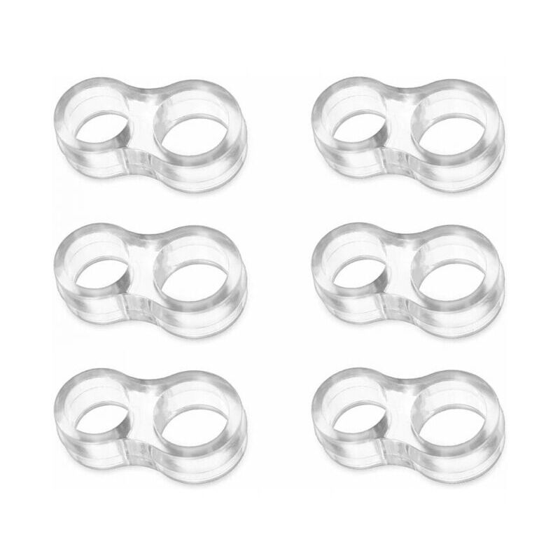 foto del prodotto xvx fermaporta in pvc, piccoli fermaporta in silicone, trasparenti e atossici.