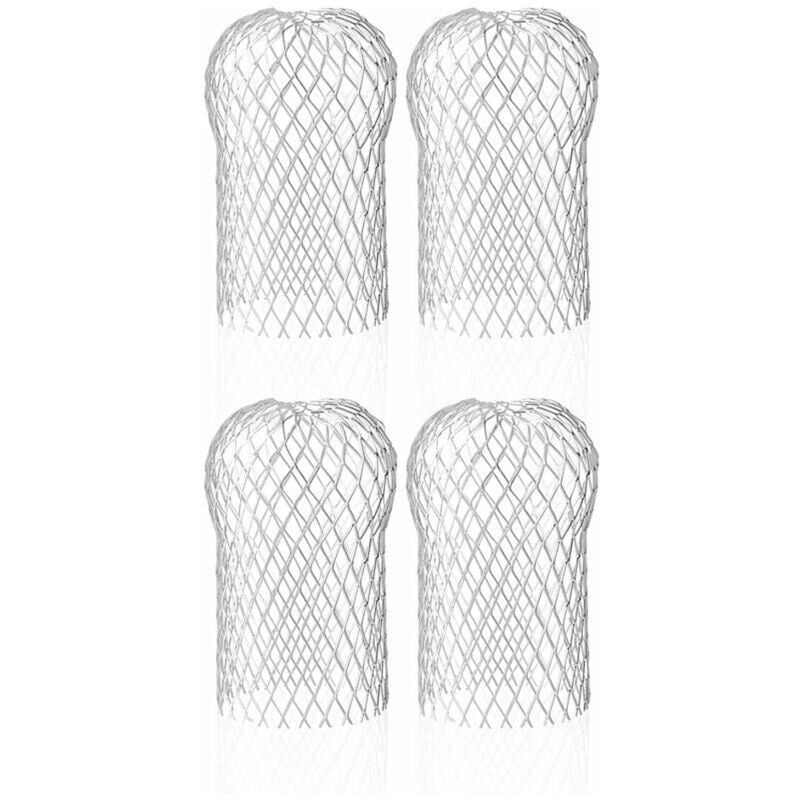 foto del prodotto xvx filtri per grondaie in alluminio da 4 pezzi, filtri flessibili e resistenti per pluviali domestici contro le foglie