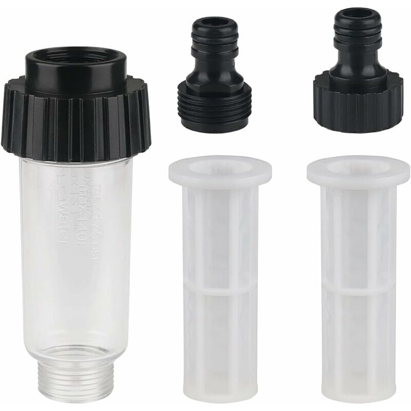 foto del prodotto xvx filtro acqua per pompa pulitrice da giardino, filtro tubo irrigazione con collegamento acqua 3 4, 1 porta, 2 reti filtranti per pompa da giardino