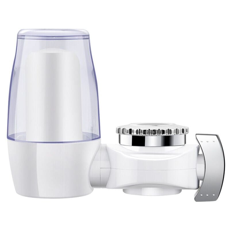 foto del prodotto xvx filtro per l acqua del rubinetto, filtro per rubinetto da cucina, filtro anticalcare per rubinetto, acqua pura classe 8, corpo trasparente,