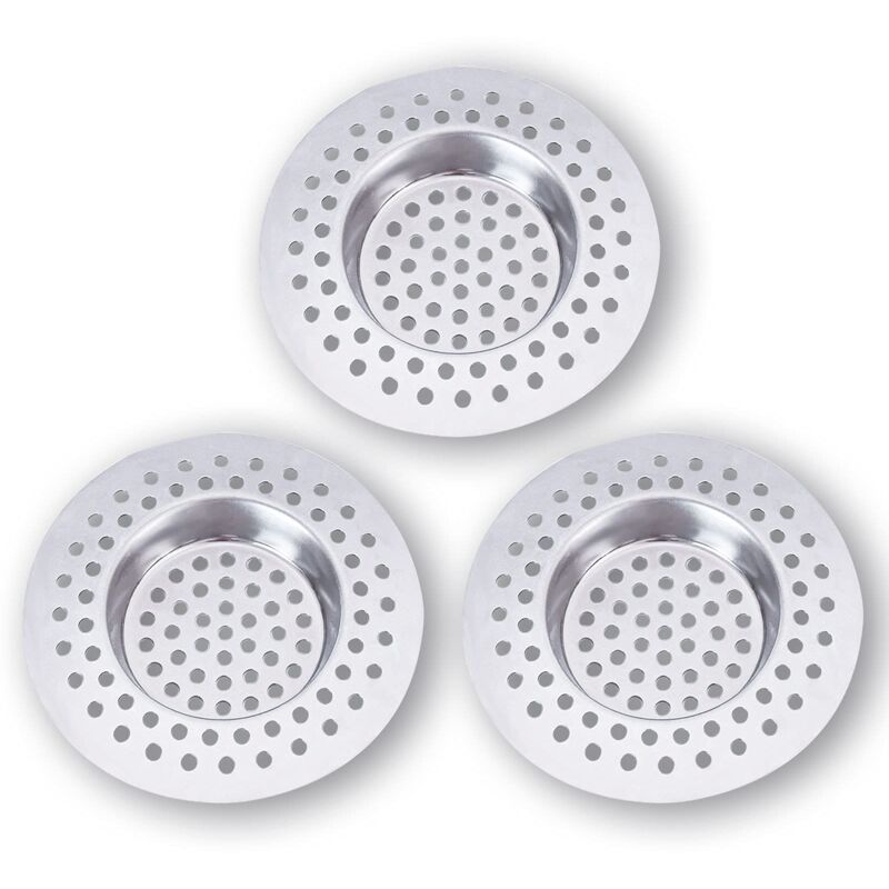 foto del prodotto xvx filtro per lavello in acciaio inox set di 3 griglia per lavello da cucina accessori da cucina bagno cucina