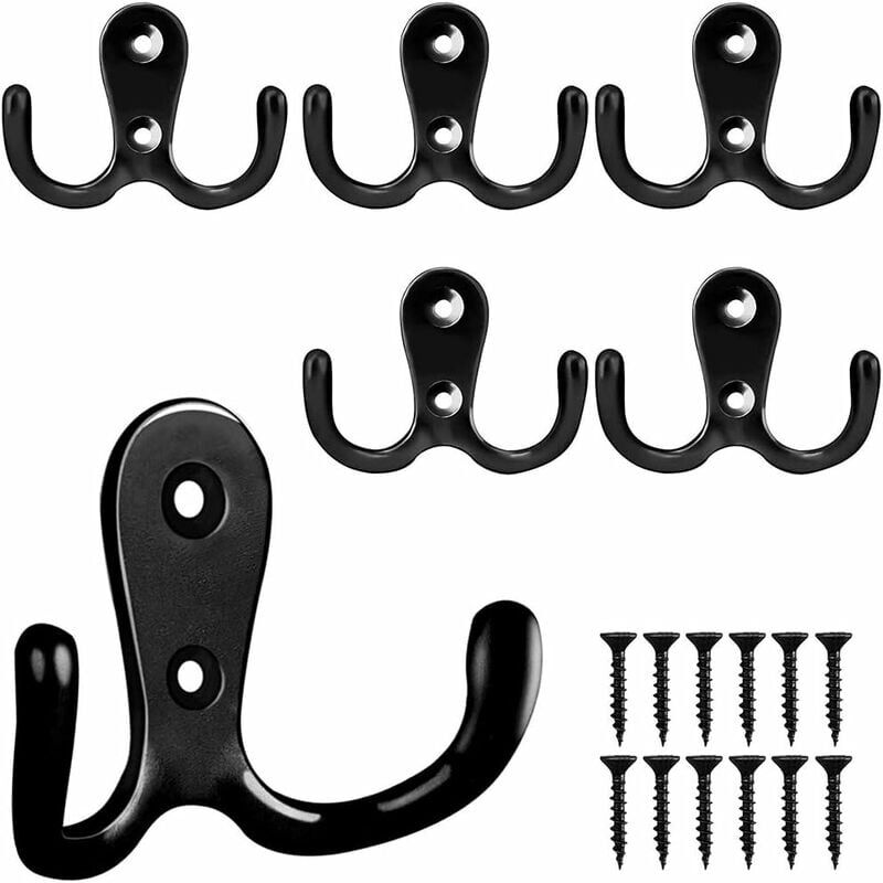 foto del prodotto xvx ganci e ganci appendiabiti per la casa, confezione da 6 ganci appendiabiti retr , ganci appendiabiti retr , appendiabiti da parete, ganci per