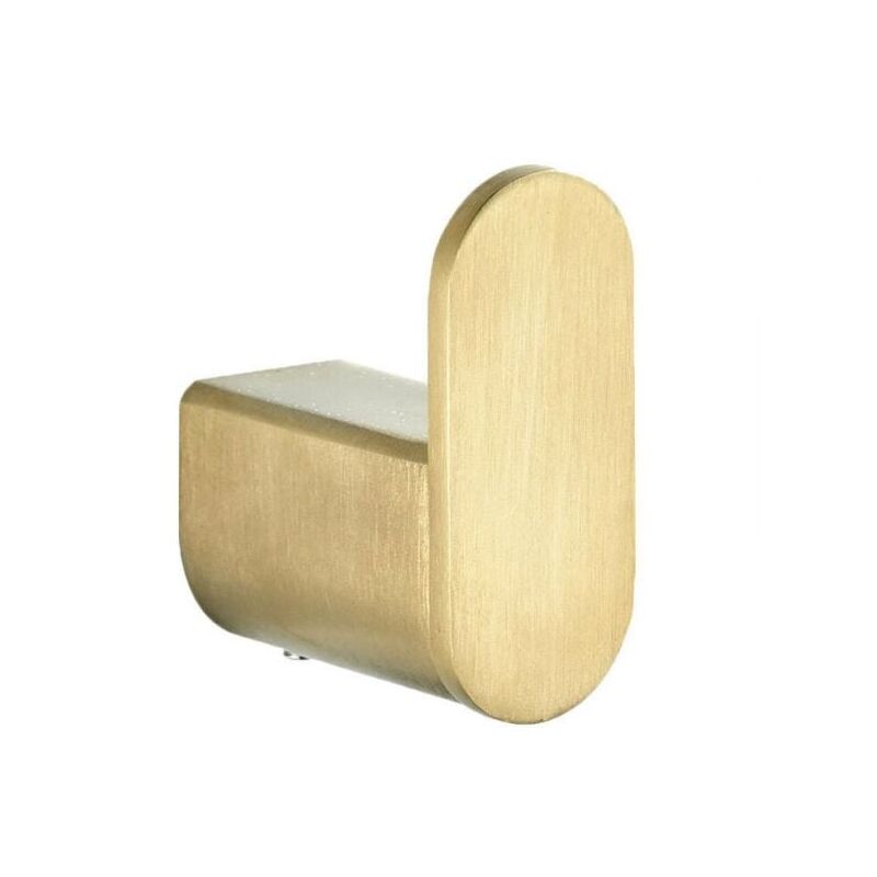 foto del prodotto xvx gancio per accappatoio in acciaio inox con finitura oro spazzolato, gancio per accappatoio da parete in oro, gancio per asciugamano dal design
