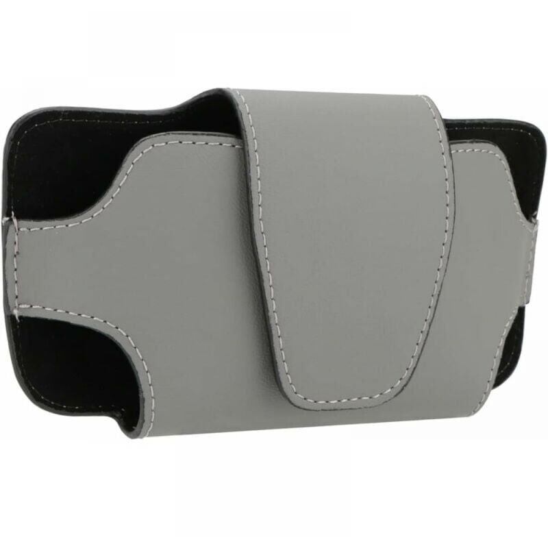 foto del prodotto xvx grigio scatola portaocchiali e portaocchiali con clip per visiera parasole per auto, portaocchiali, custodia in pelle