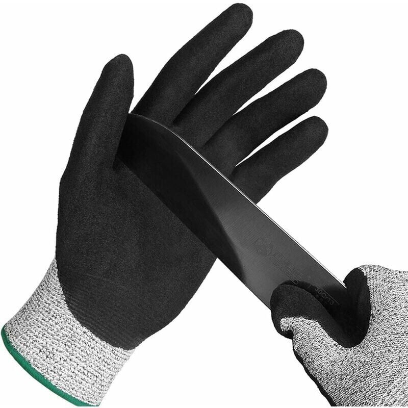 foto del prodotto xvx guanti in maglia di acciaio inossidabile di livello 5 per sgusciare le ostriche, intagliare, fare giardinaggio e scolpire taglia unica 