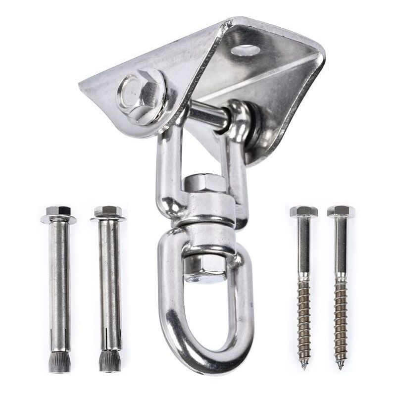 foto del prodotto xvx innovativo gancio da soffitto in acciaio inox 304, capacit di carico 500 kg, girevole a 360 , sospensione per set in cemento e legno, sedie