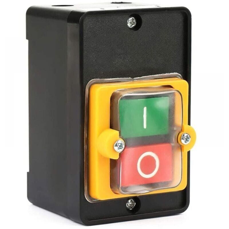 foto del prodotto xvx interruttore a pulsante, ac 220v 380v 10a, interruttore a pulsante impermeabile per il controllo dell alimentazione delle macchine utensili