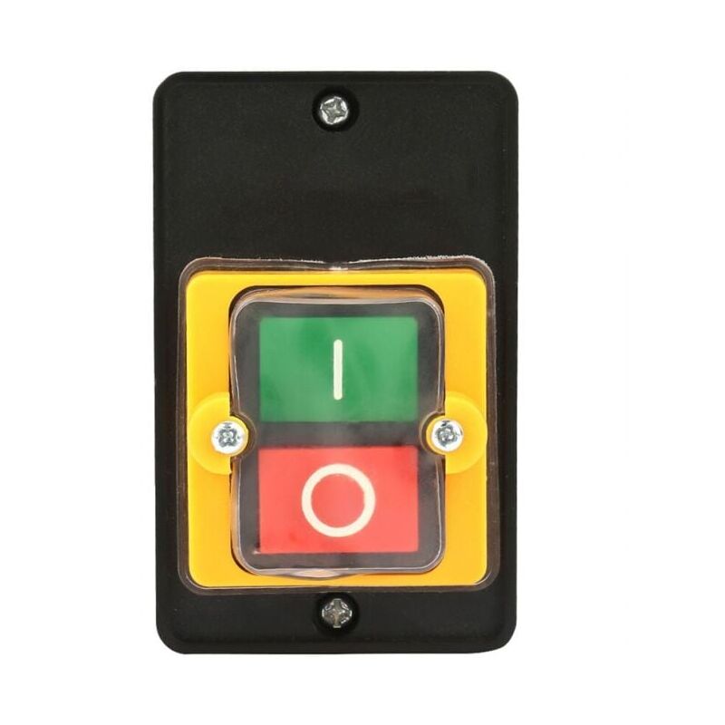 foto del prodotto xvx interruttore a pulsante impermeabile ac 220v 380v 10a per avviamento e arresto del motore, con alloggiamento.