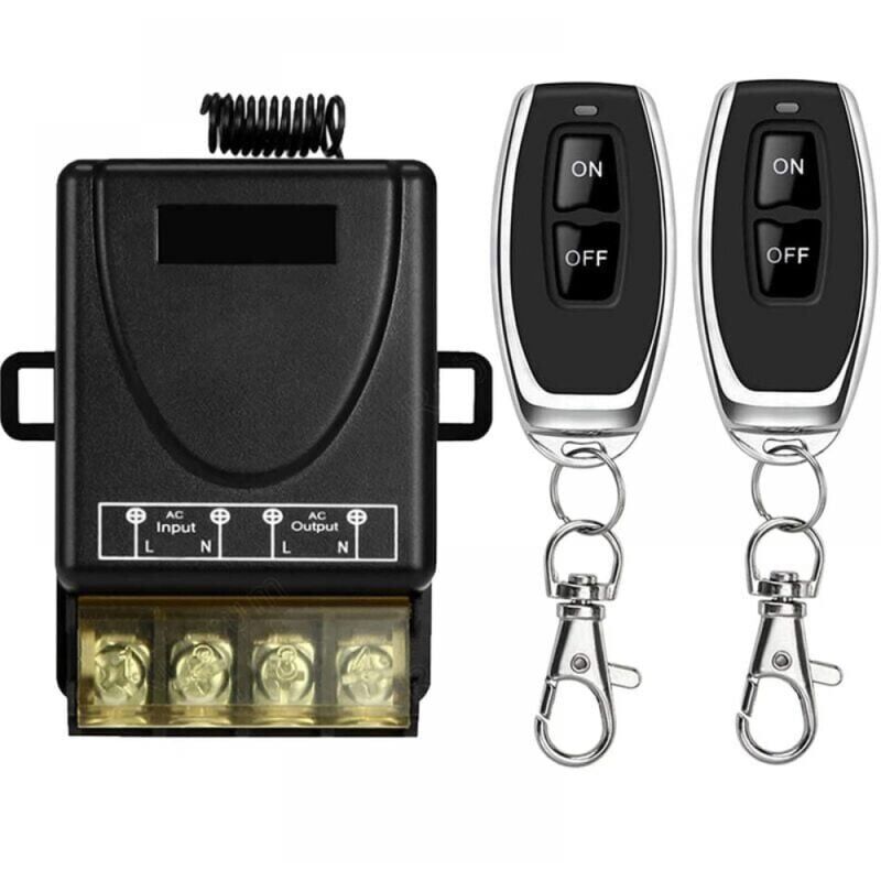 foto del prodotto xvx interruttore di controllo remoto wireless rf ad alta potenza 433 mhz ca 220 v 240 v 110 v 30 a per luci, pompe idrauliche, elettrodomestici,