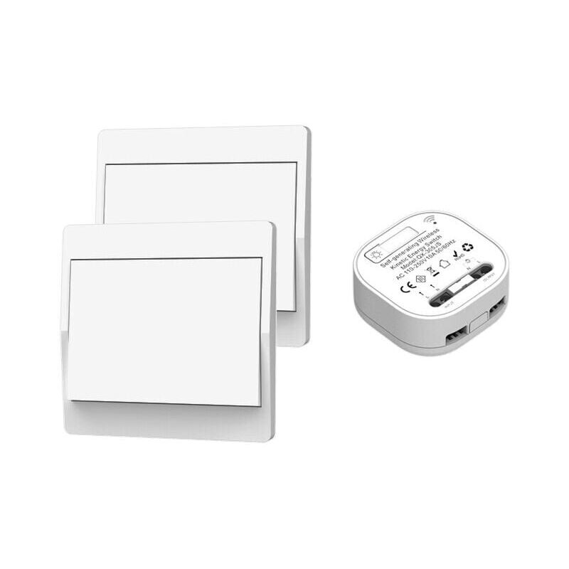 immagine 0 del prodotto xvx interruttore wireless, senza batteria, telecomando a parete bidirezionale, interruttore a parete autoalimentato, nessun cablaggio,