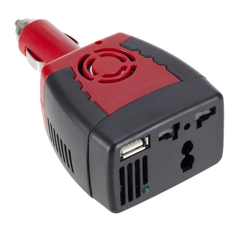 foto del prodotto xvx inverter per auto da 150 w, 12 v a 220 v, multifunzione, caricabatteria per accendisigari, convertitore di potenza usb, porta usb da 0,5 a
