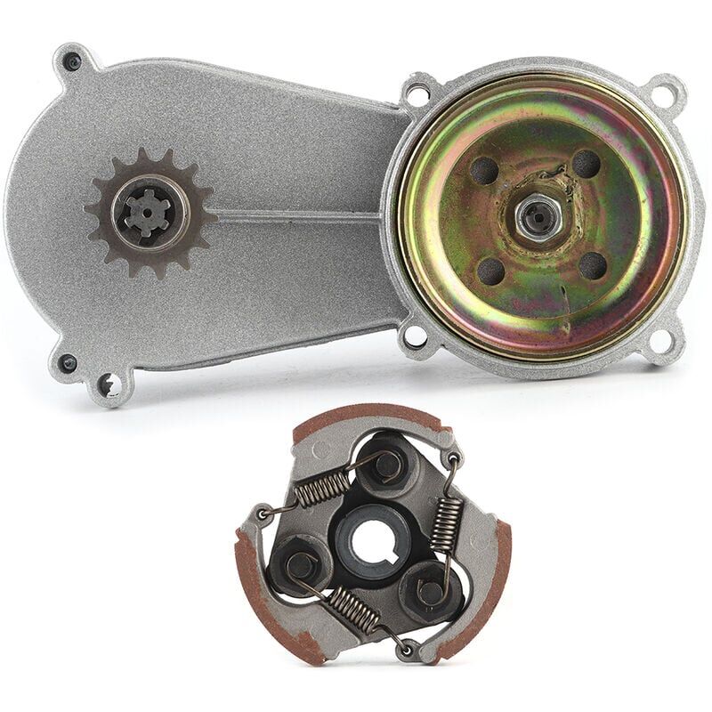 foto del prodotto xvx kit frizione trasmissione alloggiamento tamburo 14t, adatto per parti di bici da cross mini pocket quad 47cc 49cc
