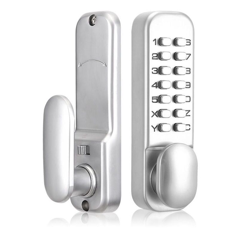 foto del prodotto xvx kit serratura a codice meccanico, serratura a combinazione con accesso senza chiave in lega di zinco da 1 14 cifre per porta scorrevole, con