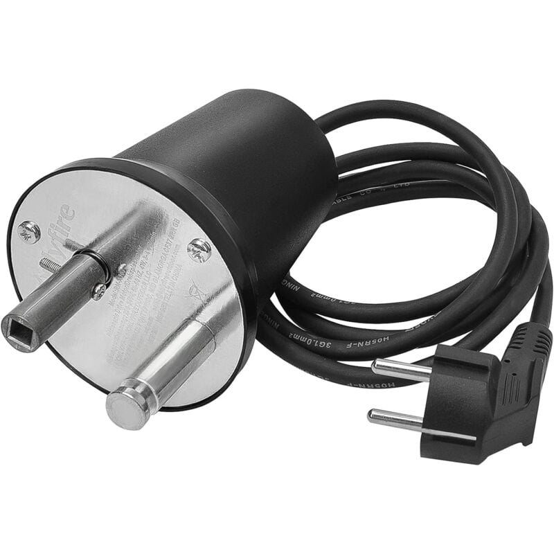 foto del prodotto xvx kit supporto barbecue in alluminio motore elettrico con perni girevoli, compatibile con il campeggio, carico nominale 0 24 kg, spina eu