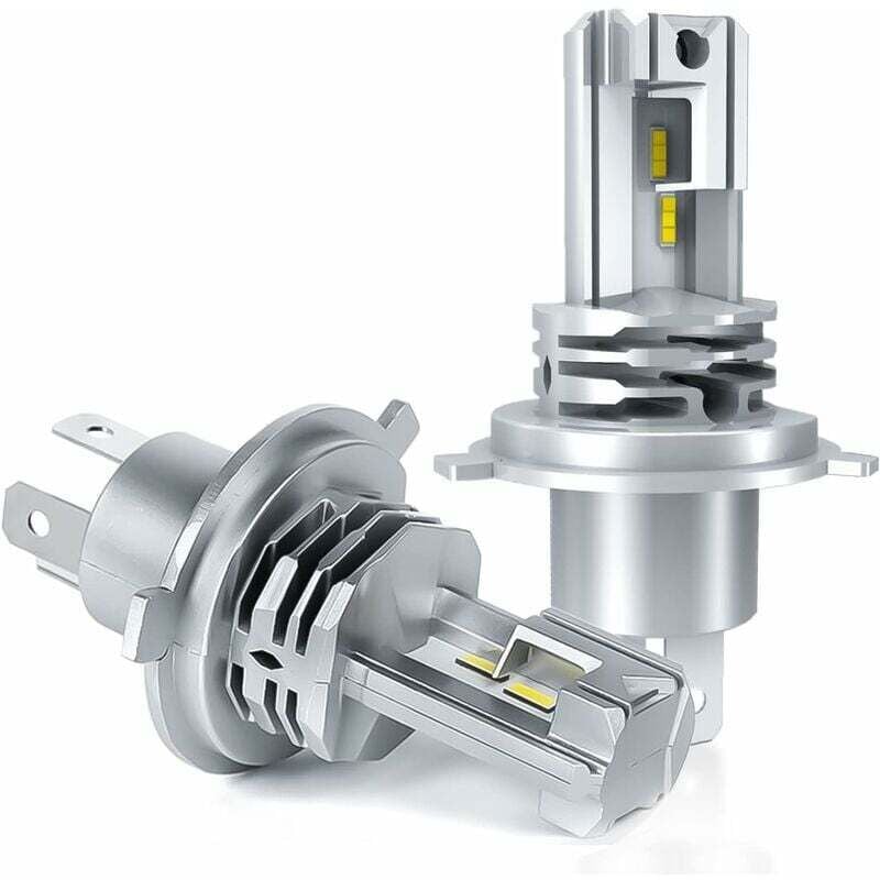 foto del prodotto xvx lampadina led dpzo h4, bianco 6500k, kit di conversione fari abbaglianti anabbaglianti per auto da 12v 24v. 2 pezzi dpzo