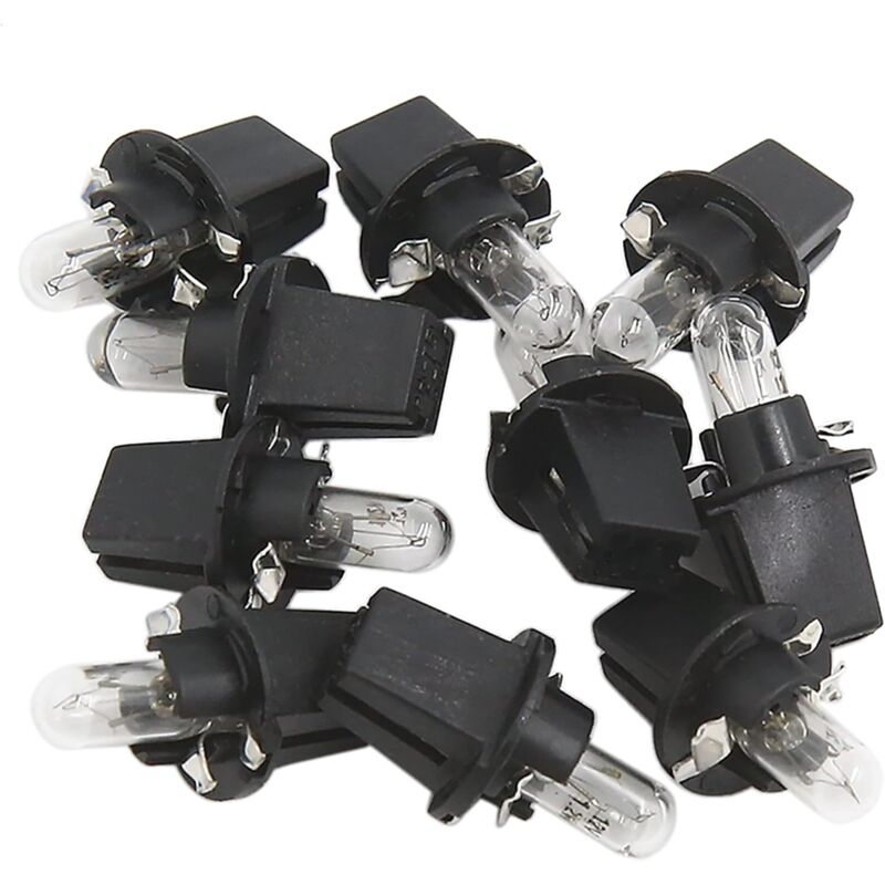 foto del prodotto xvx lampadina per cruscotto giallo chiaro t5 dc 12v 1.2w da 10 pezzi per interni auto