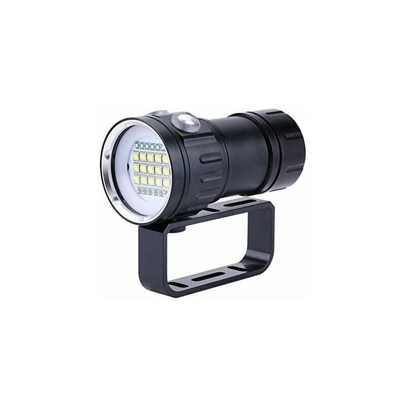 foto del prodotto xvx luce subacquea subacquea ipx8 impermeabile 18000lm, resistente fino a 80 metri di profondit , ideale per fotografie e video subacquei.