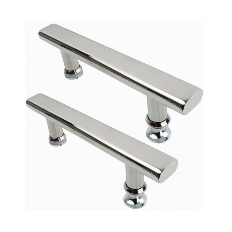 foto del prodotto xvx maniglia per porta doccia in acciaio inossidabile da 2 x 145 mm, maniglia cromata per bagno e cucina