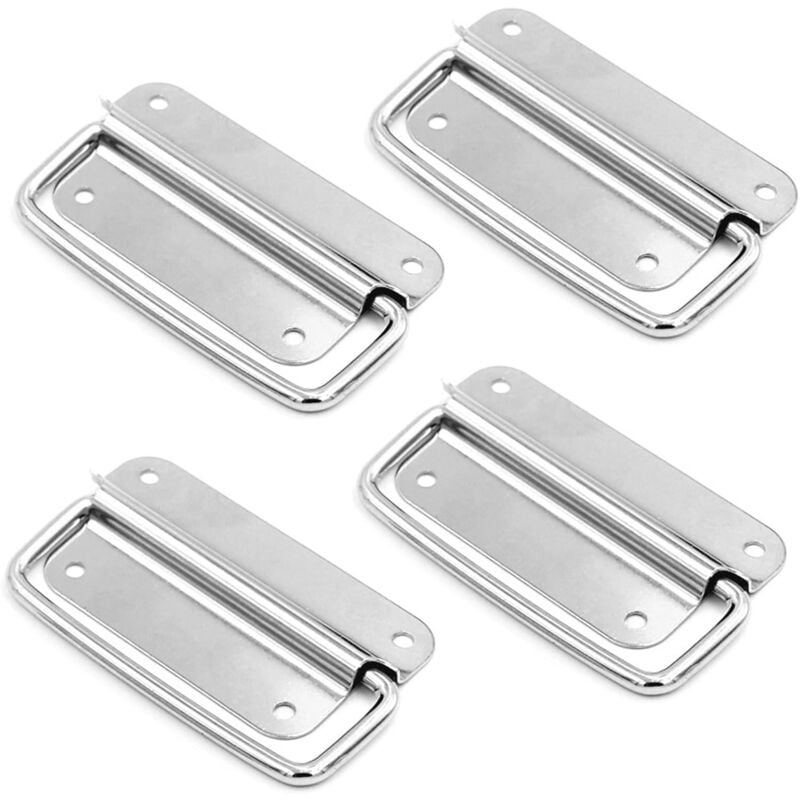 foto del prodotto xvx maniglie in acciaio inossidabile da 4 pezzi, maniglia per valigetta, maniglia per porta in metallo, per hardware di scatole per valigette per