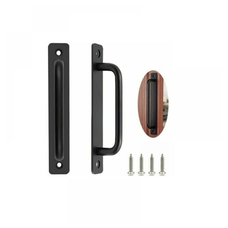 foto del prodotto xvx maniglie per porte scorrevoli, confezione da 2 maniglie per porte da fienile resistenti, per porte esterne e interne, con viti, nere, 8,5 212
