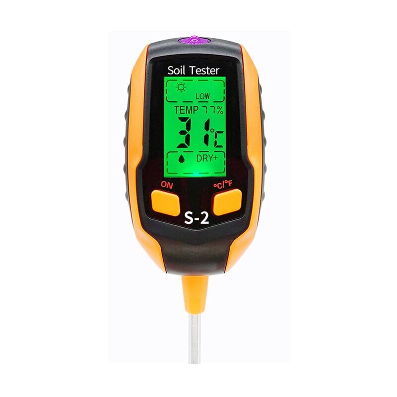foto del prodotto xvx misuratore di ph del terreno 5 in 1, misuratore di umidit del terreno digitale, termometro per piante, tester di umidit per piante in vaso,