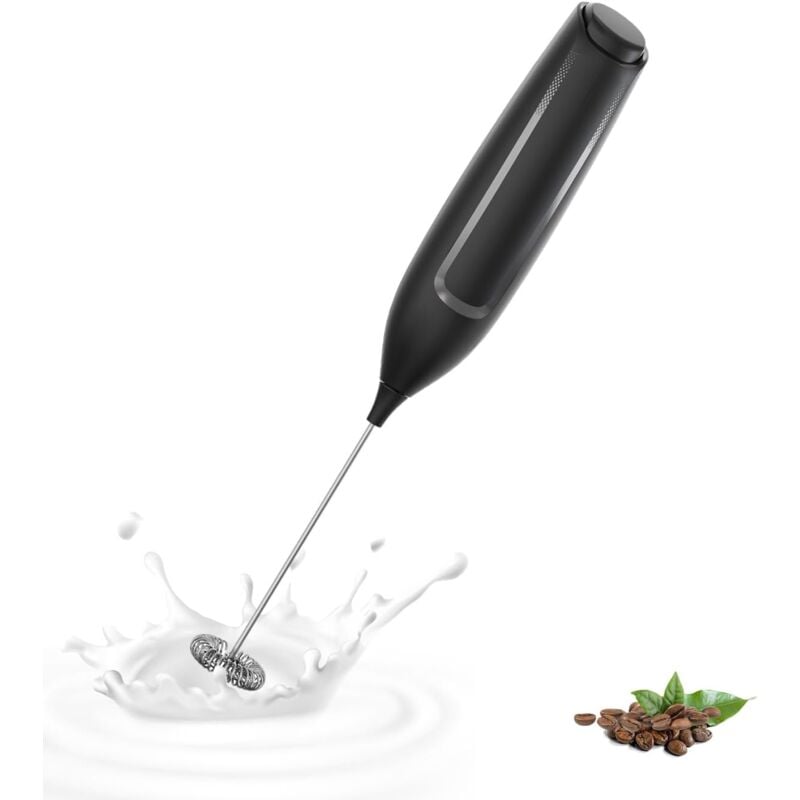 foto del prodotto xvx montalatte elettrico mini frusta in acciaio inossidabile motore extra potente per caff latte cappuccino cioccolata calda