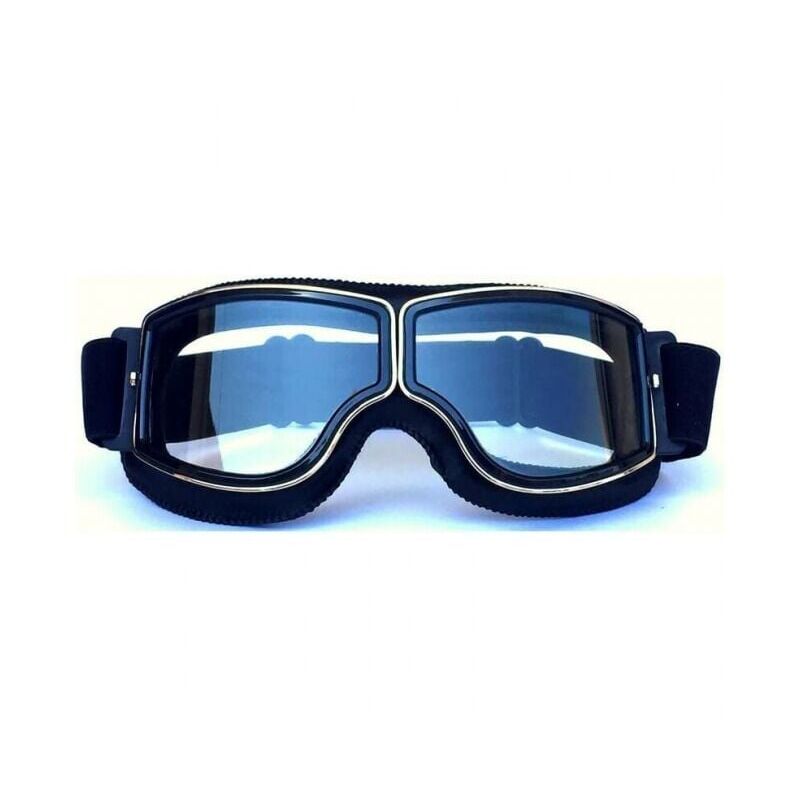 foto del prodotto xvx montatura nera lente trasparente occhiali da moto e occhiali jet maschere da moto 18x8cm