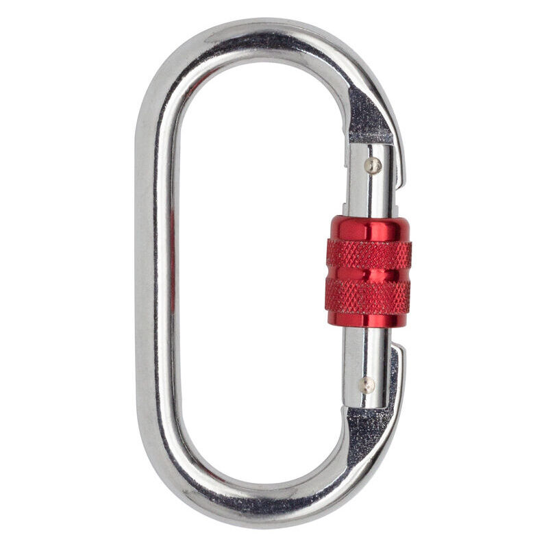foto del prodotto xvx moschettoni da arrampicata 25kn in 2 pezzi, moschettoni o lock in acciaio inossidabile con tenditori, adatti per arrampicata, discesa in corda