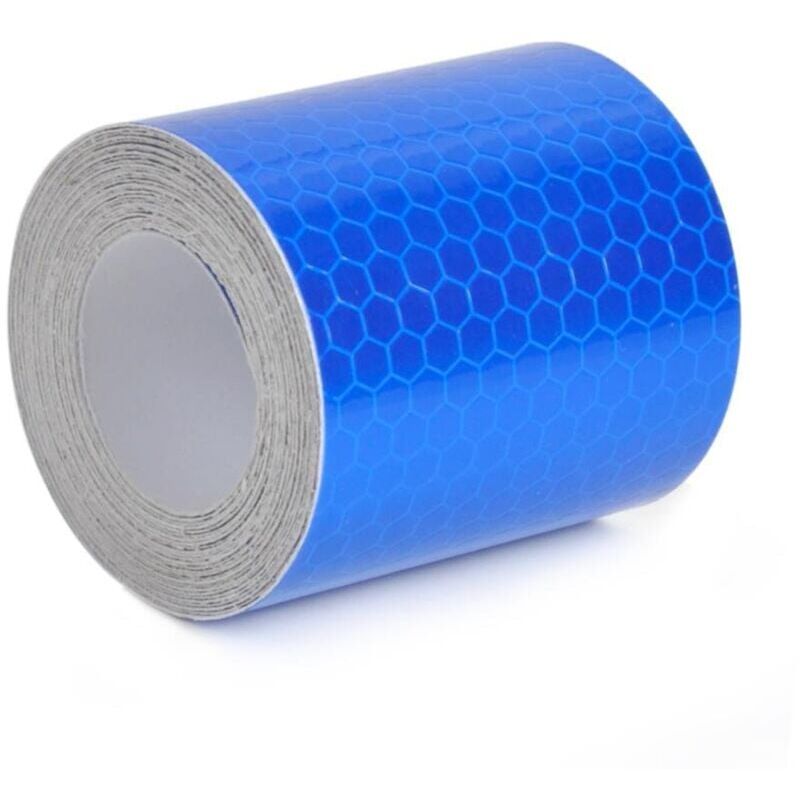 foto del prodotto xvx nastro adesivo riflettente di sicurezza blu per la visibilit notturna di auto e camion.