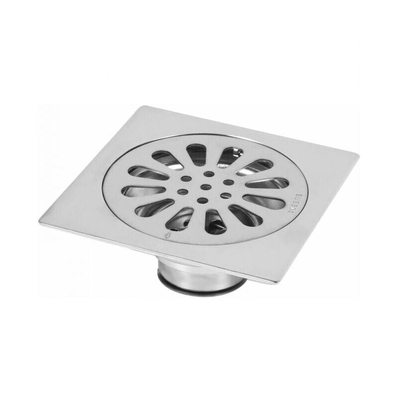 foto del prodotto xvx piletta di scarico quadrata in acciaio inox ispessita con effetto antiodore per doccia da bagno, 100 x 100 mm