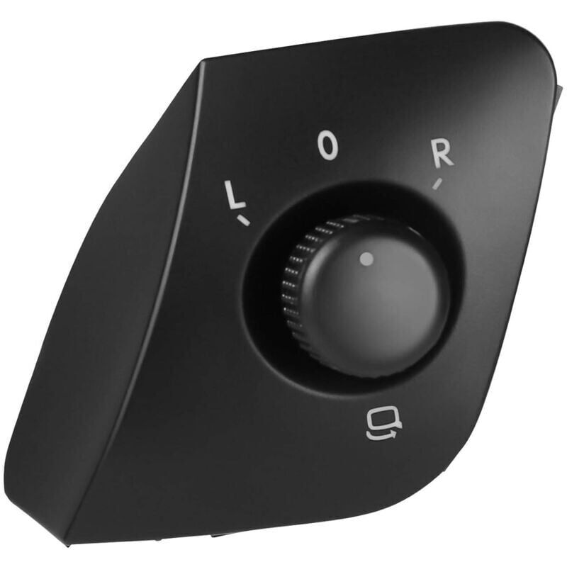 foto del prodotto xvx pomello di regolazione dello specchietto laterale finitura perlata per ibiza 2009 2015 6j1959565 , nero