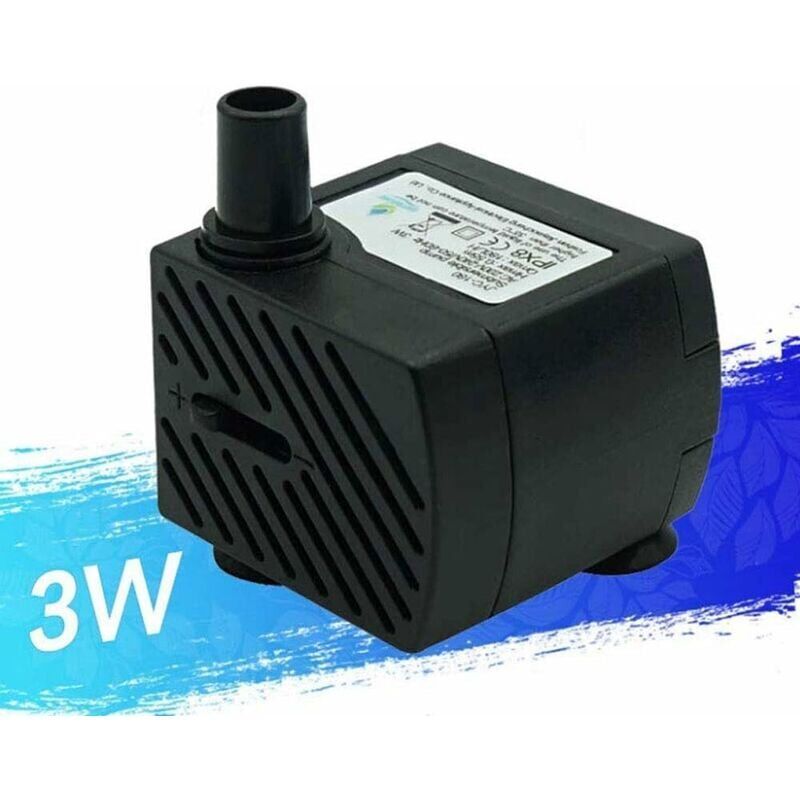 foto del prodotto xvx pompa per acqua ultra silenziosa da 48 gph 180 l h e 3 w per piccoli acquari, stagni, fontane e acquari da tavolo.