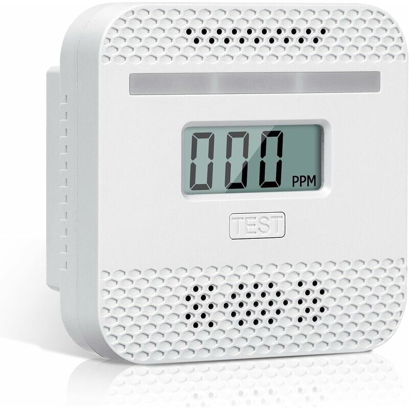 foto del prodotto xvx rilevatore di monossido di carbonio, rilevatore intelligente di monossido di carbonio con display lcd, conforme alla norma en 50291, con