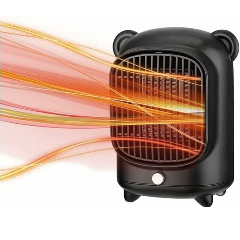 foto del prodotto xvx riscaldatore elettrico da 500 w, termoventilatore in ceramica, riscaldatore personale con protezione da surriscaldamento per casa e ufficio,