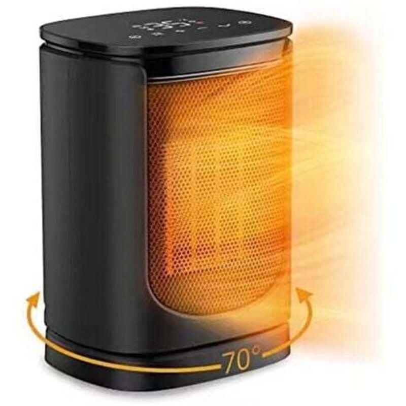 foto del prodotto xvx - riscaldatore in ceramica con telecomando, riscaldatore elettrico a gas verticale da 1500 w per uso domestico, testina vibrante a riscaldamento