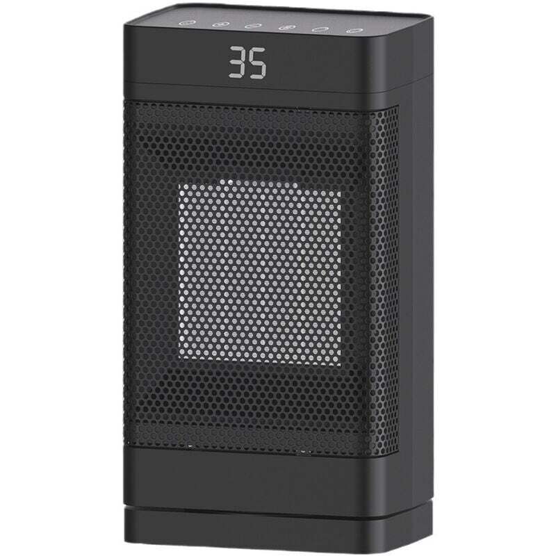 foto del prodotto xvx - riscaldatore ptc da 1500 w con telecomando e oscillazione a 60 , risparmio energetico (nero)