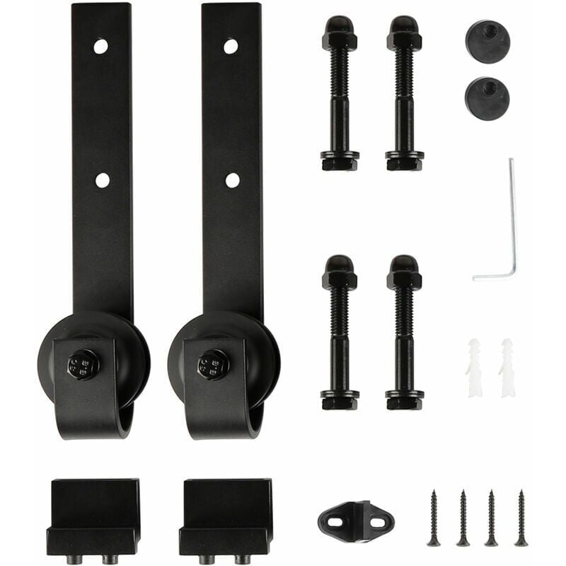 foto del prodotto xvx rotella per porta scorrevole, accessori per porte scorrevoli, nera solo kit rotelle 