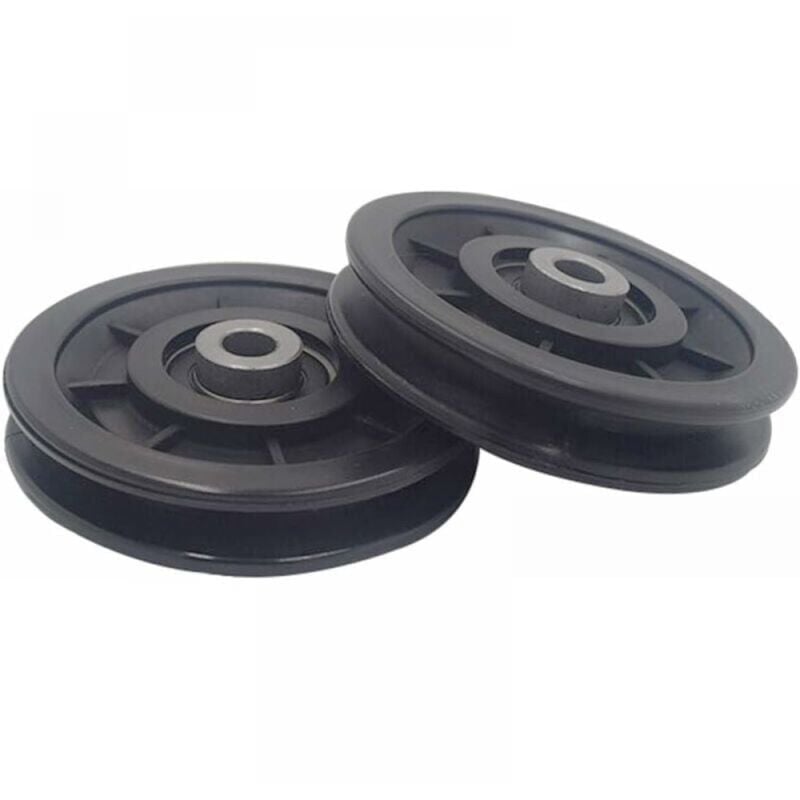 foto del prodotto xvx rullo in nylon da 90 mm con cuscinetto, rullo per allenamento muscolare, ruota universale per porta da garage con cavo, attrezzatura fitness,