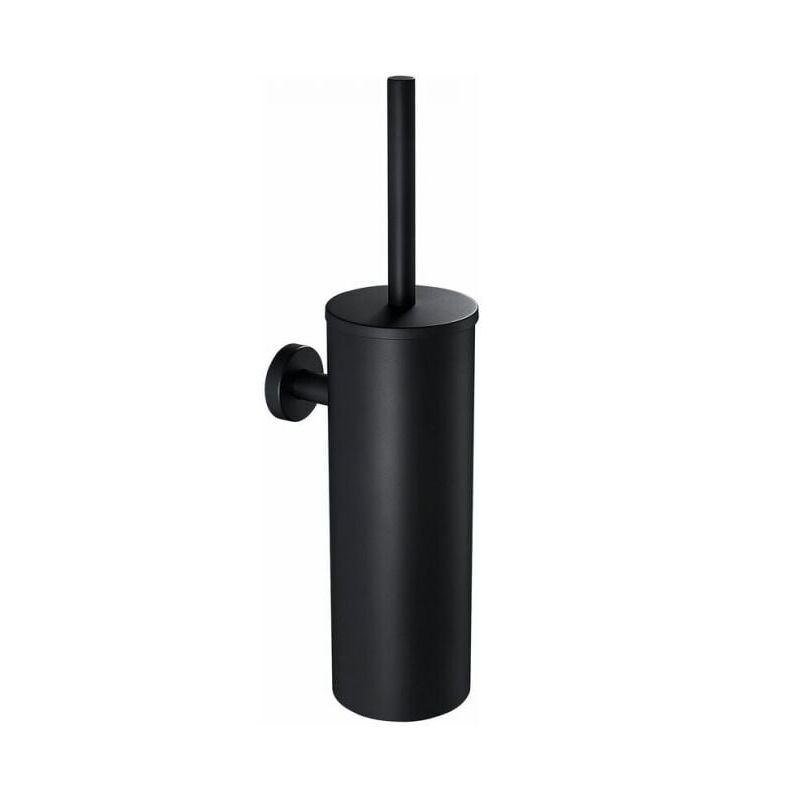foto del prodotto xvx scopino per wc in acciaio inossidabile nero con supporto a parete per bagno