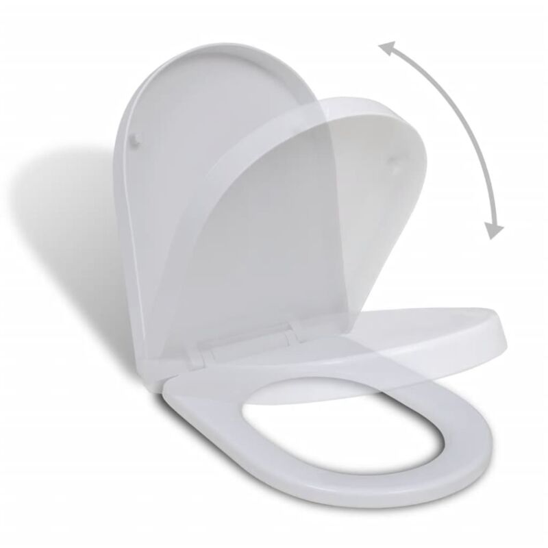 foto del prodotto xvx sedile wc con coperchio soft close quadrato bianco