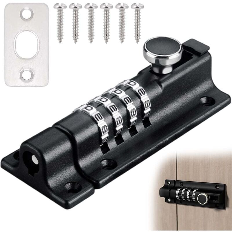 foto del prodotto xvx serratura con codice, chiusura con combinazione senza chiave , serratura con combinazione impermeabile a 4 cifre, serratura con codice,