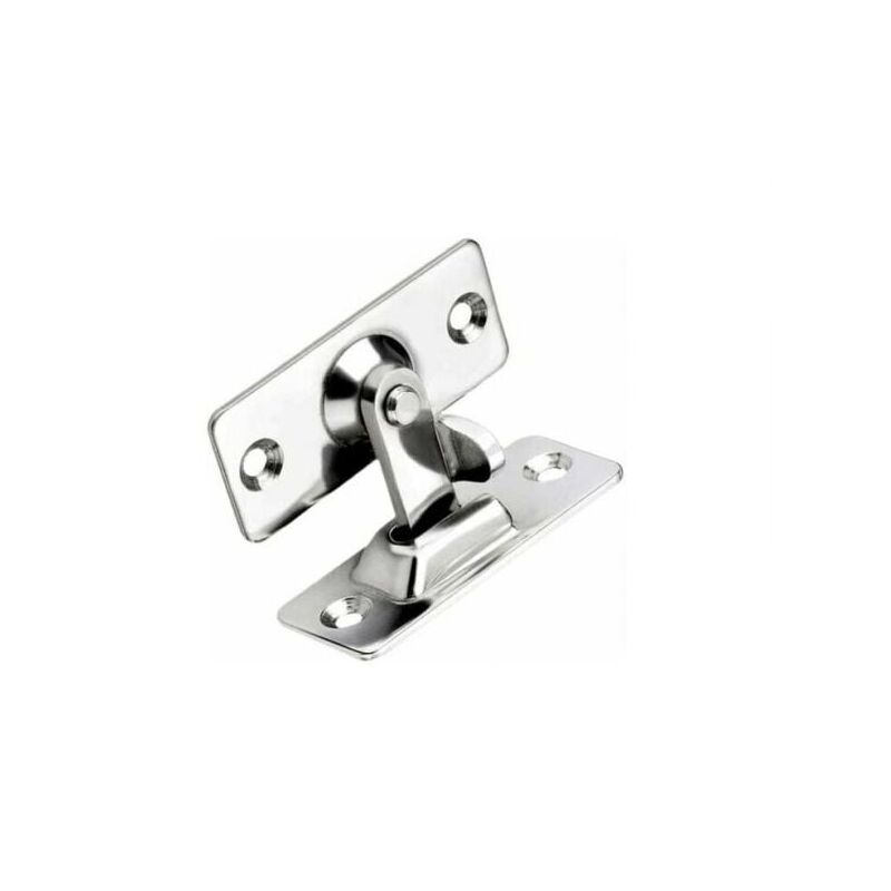 foto del prodotto xvx serratura per porta scorrevole a 90 gradi, argento, 44 x 19 mm, serratura di sicurezza ad angolo retto in acciaio inossidabile, fibbia