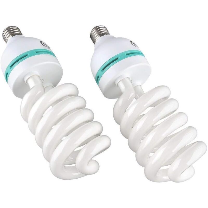 foto del prodotto xvx set di 2 lampadine per fotografia diurna e27 da 135 w per studio fotografico, video, luce diurna 220 v 5500 k 2 pezzi 