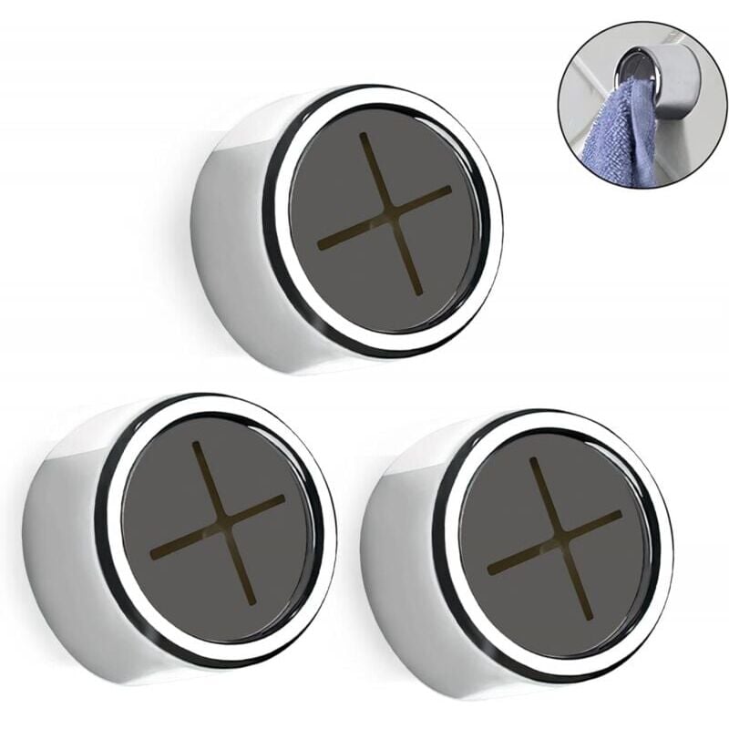 foto del prodotto xvx set di 3 portasciugamani, clip per asciugamani, clip autoadesive per strofinacci, non richiede trapano, portasciugamani autoadesivo, clip per
