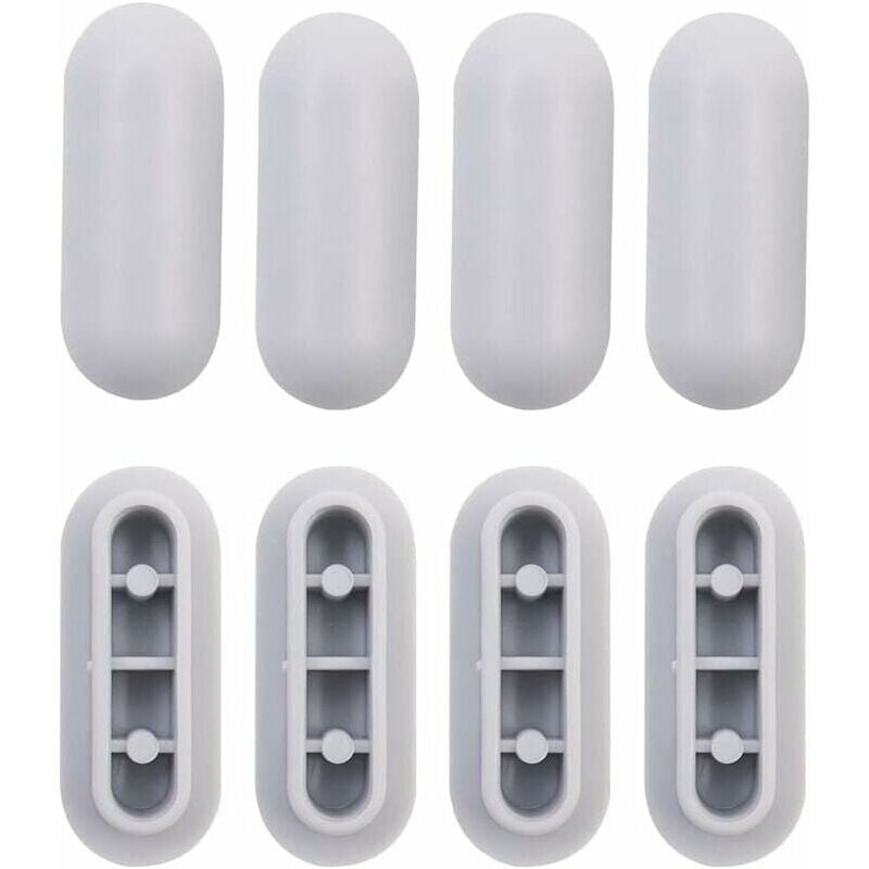 foto del prodotto xvx set di 4 protezioni universali per sedile wc, set di cuscini antiurto universali per sedile wc, parti di ricambio in plastica