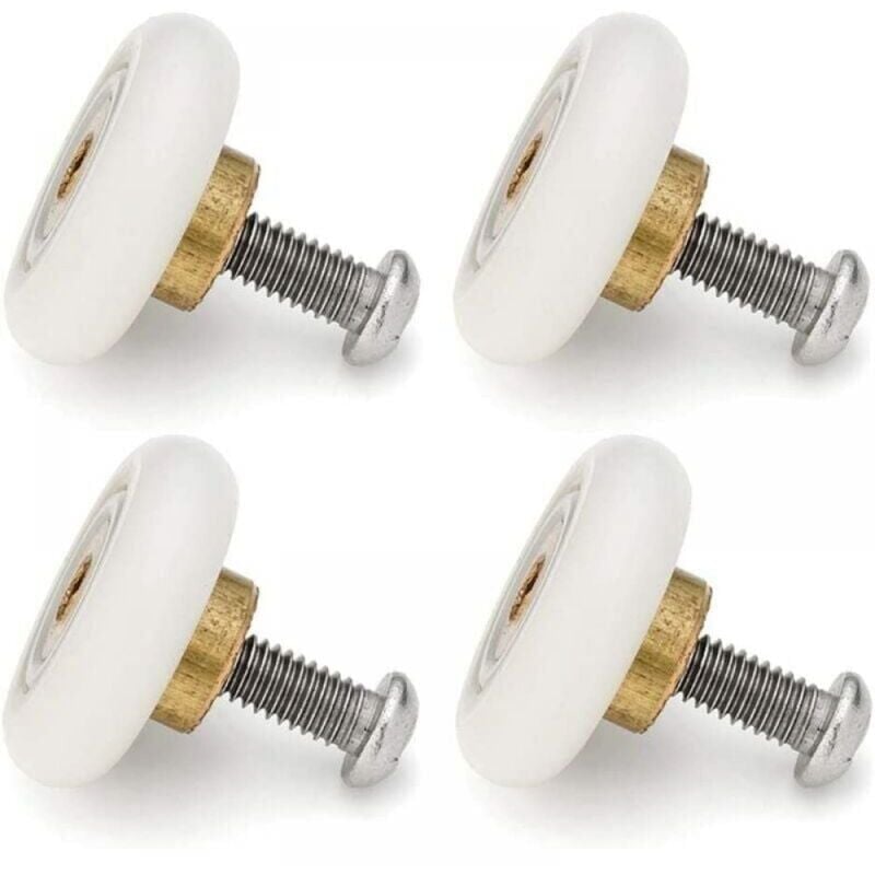 foto del prodotto xvx set di 4 rulli di ricambio per porte scorrevoli doccia, 19 mm